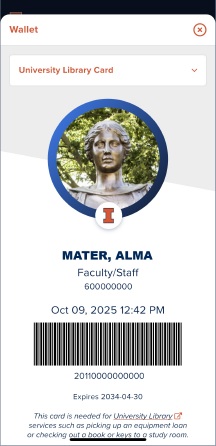 Your phone screen is now your library card including your identification and barcode necessary to circulate materials.